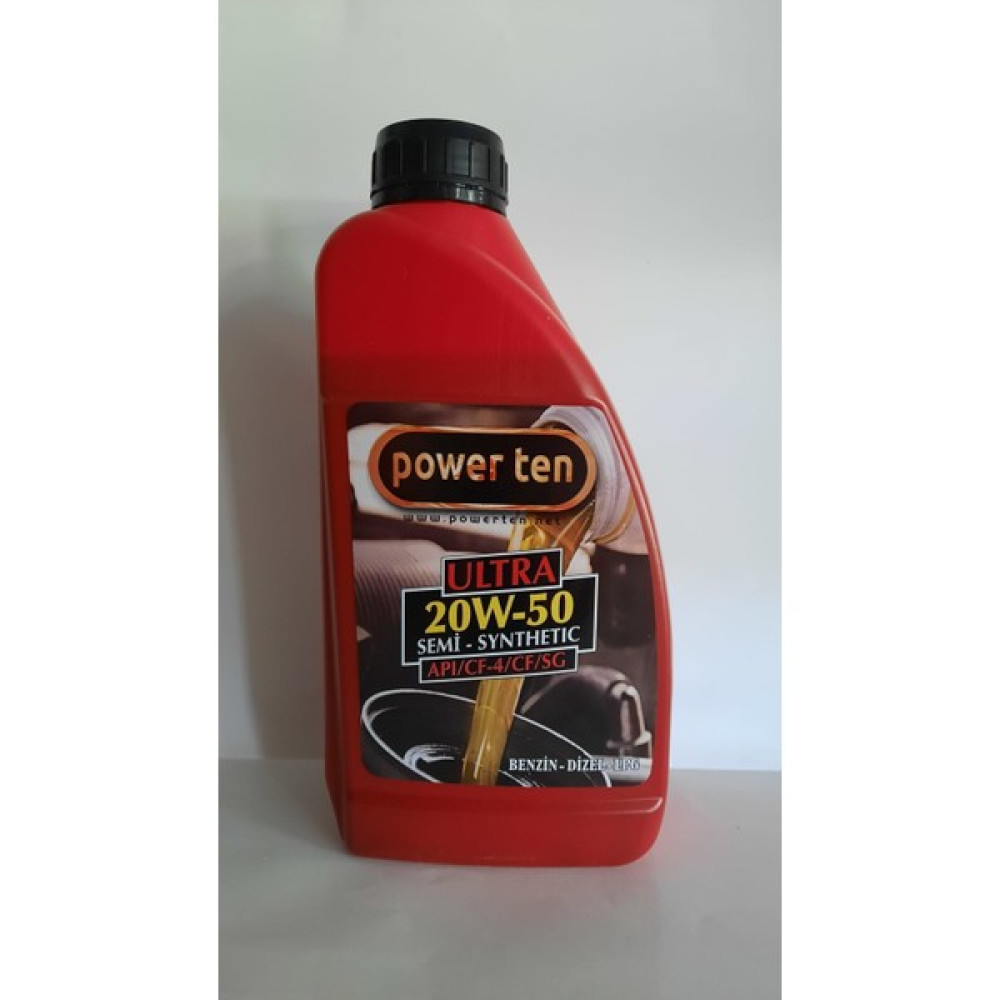 Powerten 20W50 Motor Yağı 900 ml Motor Yağı Fiyatı