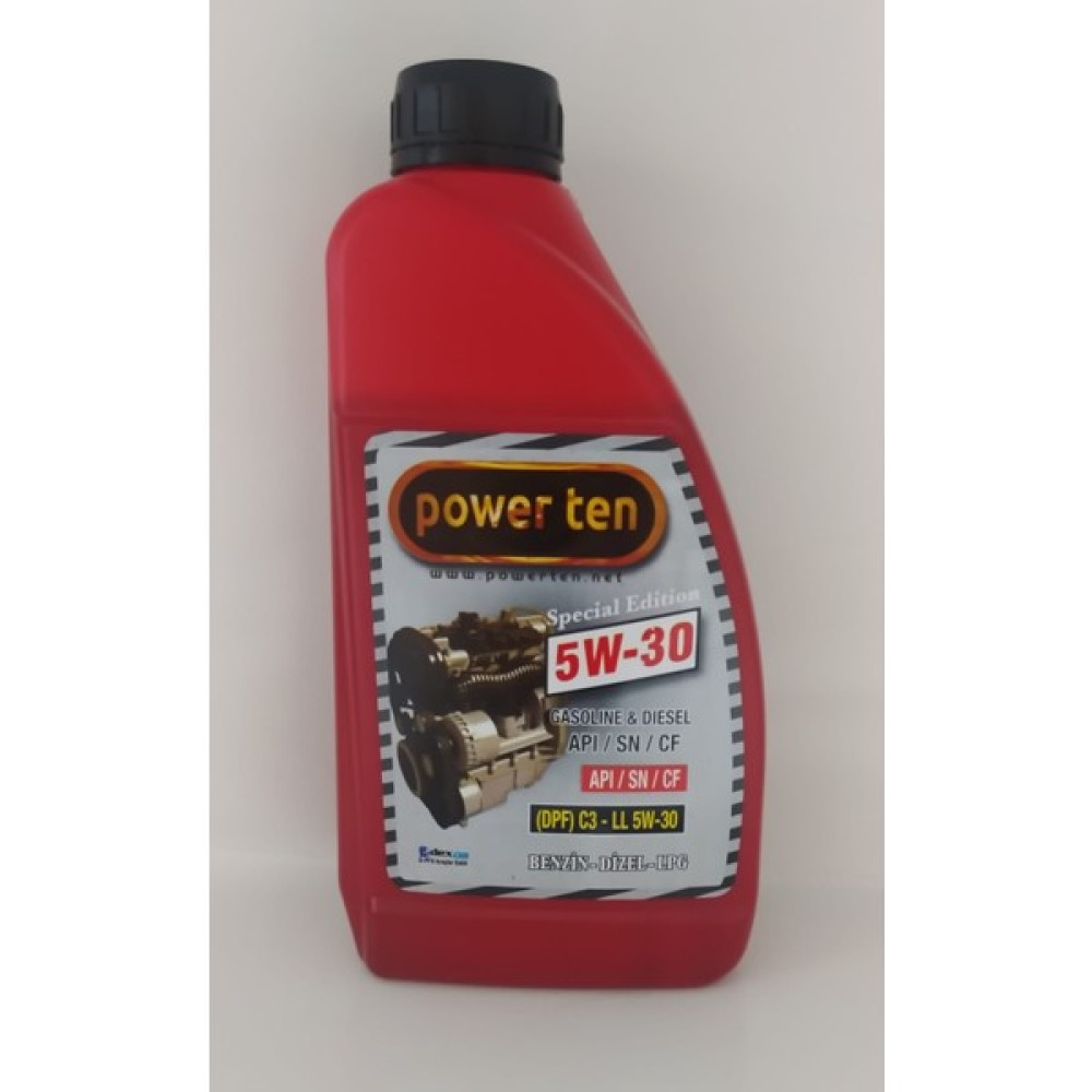 Powerten 5W30 Motor Yağı 900 ml Dpf Partiküllü 1 Koli 15 Adet Motor Yağı Fiyatı