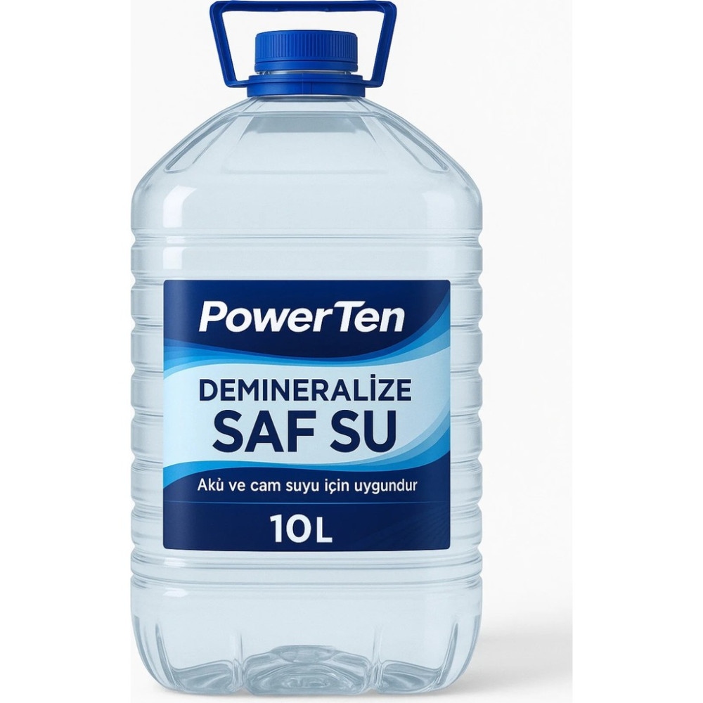 Powerten Saf Su | Akü, Ütü ve Buhar Makinesi Uyumlu 2026 - 10 LİTRE Su Fiyatı