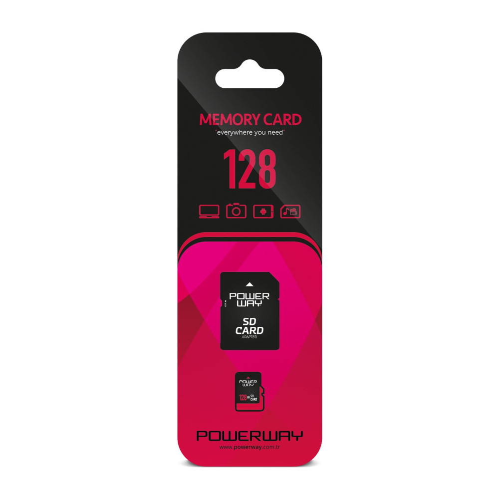 POWERWAY 128 GB Hafıza Kartı Adaptör Dahil Bellek & Depolama Aygıtları Fiyatı