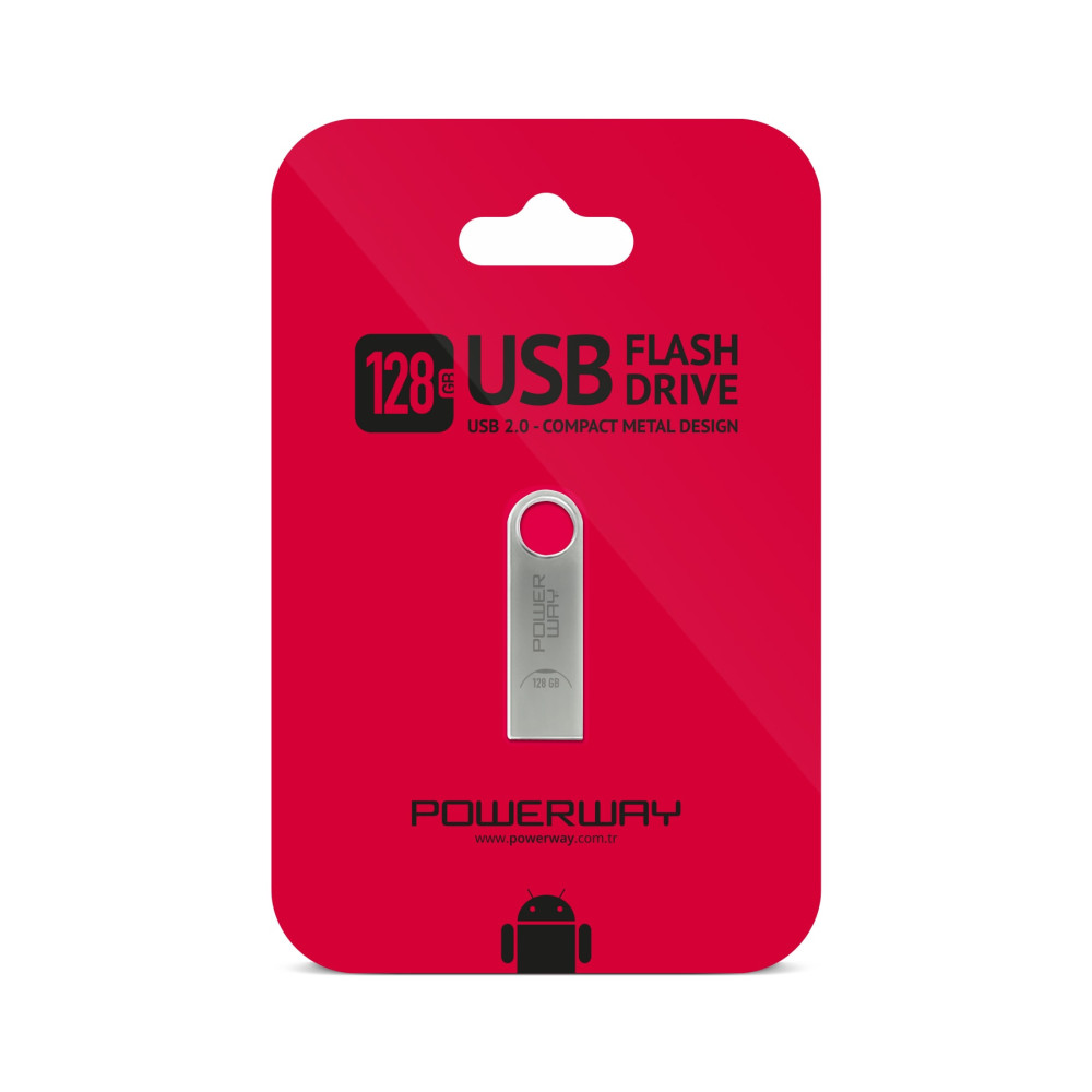 POWERWAY 128 Gb Metal Flash Bellek Metal Tasarım Usb Bellek The Latest Tecnology Chipset Data Traveler Flash Bellekler Fiyatı