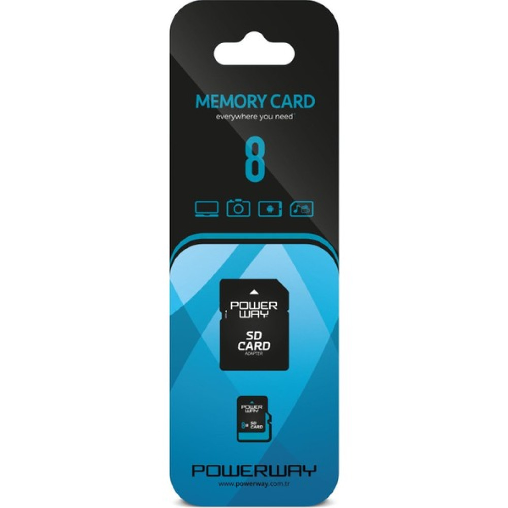 Powerway  8 GB Hafıza Kartı Adaptör Dahil Bellek & Depolama Aygıtları Fiyatı
