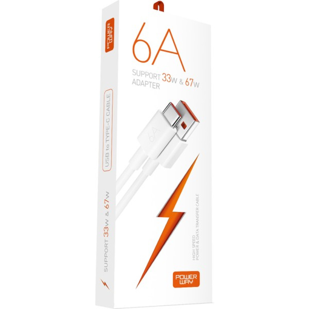 Powerway M6 33W-67W 6 Amper Type To USB Şarj ve Data Kablosu Oto Boyaları Fiyatı