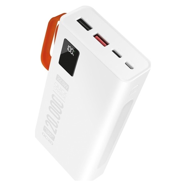 Powerway Pd 22.5W 20.000 Mah. Hızlı Şarj QC20 Beyaz Powerbank Taşınabilir Şarj Cihazı - Powerbank Fiyatı