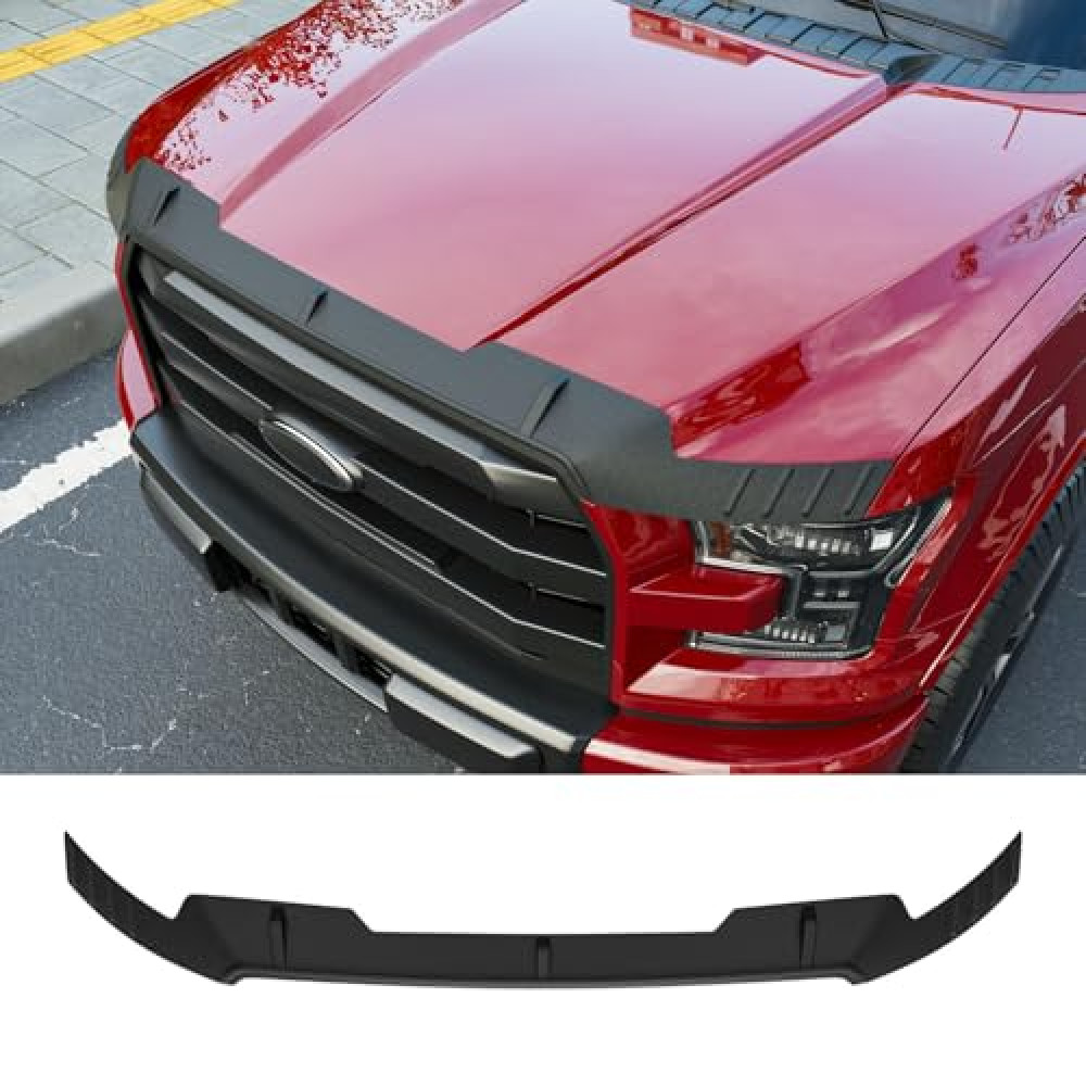 powoq Hood Deflector Compatible with 2015-2020 Ford F150 Hood Protector Shield TPE Deflector Replacement for 2015-2020 Ford F-150 Accessories