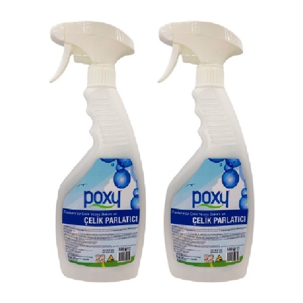 Poxy Çelik Parlatıcı 500ML x 2 Adet Asansör Parlatıcı Metal Krom Tencere Parlatıcı Parlatıcı ve Temizleyiciler Fiyatı