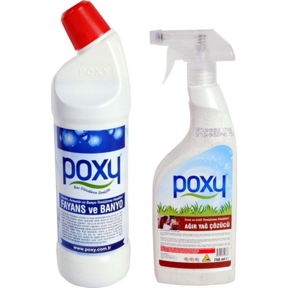 Poxy Fayans ve Banyo 1 lt & Ağır Yağ Çözücü 750 ml Set - 1,7 lt Temizlik Malzemeleri Fiyatı
