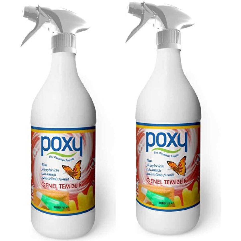 Poxy Genel Temizlik 1 Lt 2' Adet Leke Çıkarıcı Pimapen, Halı, Koltuk, Tekstil Vb. Temizliğinde Temizlik Malzemeleri Fiyatı