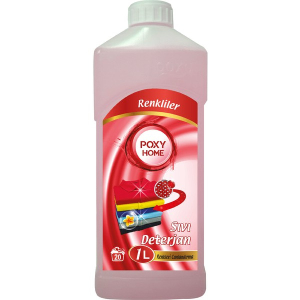 Poxy Home Renkliler Için Sıvı Çamaşır Deterjanı 1000 ml Çamaşır Deterjanı Fiyatı