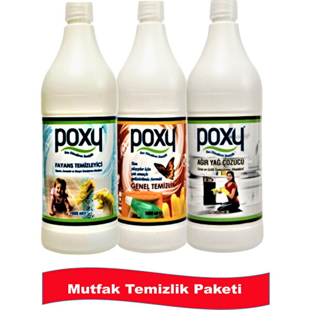 Poxy Mutfak Temizlik Paketi Parlatıcı ve Temizleyiciler Fiyatı