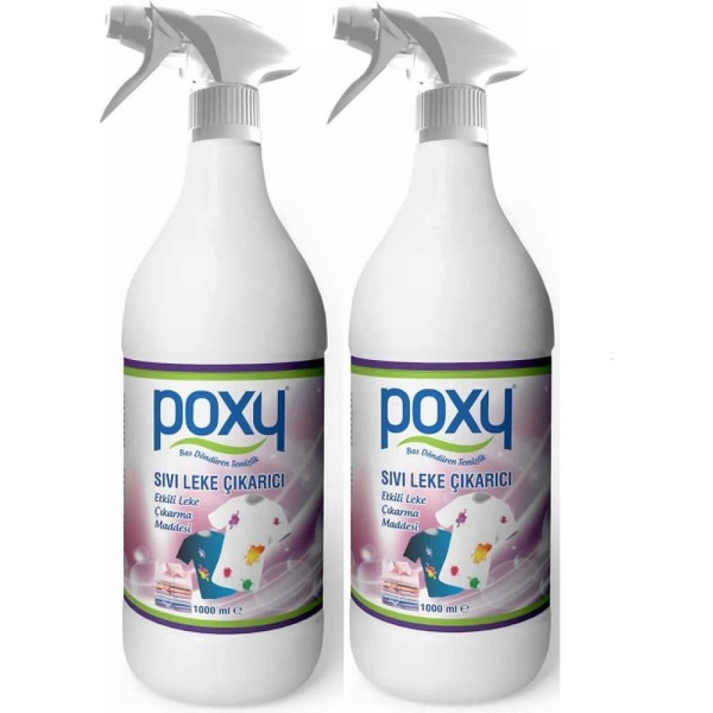 Poxy Sıvı Leke Çıkarıcı 1 lt 2'li Set - 2 lt Temizlik Malzemeleri Fiyatı
