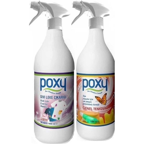 Poxy Sıvı Leke Çıkarıcı 1 lt & Genel Temizlik Leke Çıkarıcı 1 Lt Konsantre Leke Çıkarıcı Çamaşır Yıkama Fiyatı
