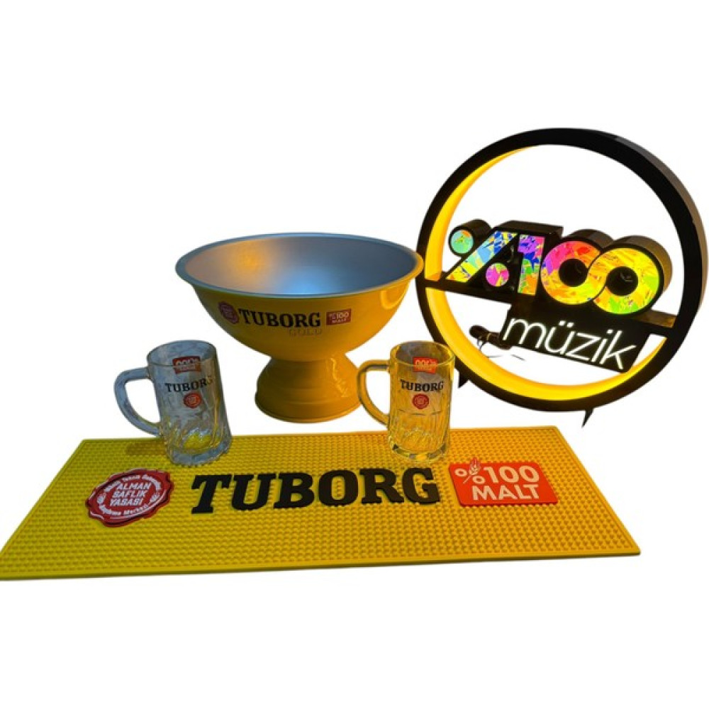 Poyraz Koleksiyon Bira Bardağı+Barmat+Şişe Kova+Led Işıklı Tabela - Altın Oto Boyaları Fiyatı