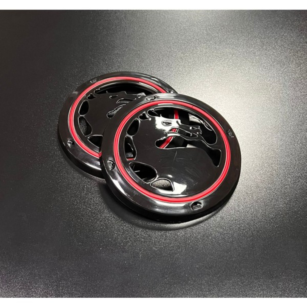 Pozart 16CM Midrange ve Hoparlör Için Neon LED Işıklı Kapak Ejderha Model 1takım 2ADET - Kırmızı Oto Hoparlörleri & SubWoofer Fiyatı