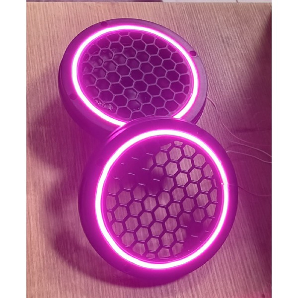 Pozart 16CM Neon Işıklı Midrange ve Hoparlör Kapağı 1takım (2ADET) - pembe Oto Hoparlörleri & SubWoofer Fiyatı