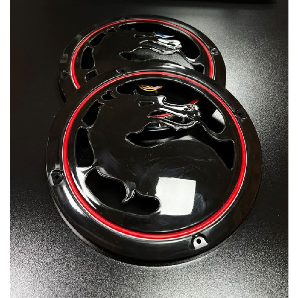 Pozart Ejderha Model 20CM Neon Işıklı Midrange ve Hoparlör Kapağı 1takım 2ADET - kırmızı Oto Hoparlörleri & SubWoofer Fiyatı
