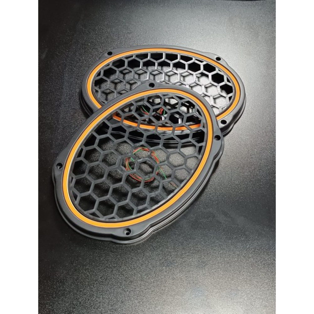 Pozart Oval 6x9 Neon Işıklı Midrange ve Hoparlör Kapağı 1TAKIM(2ADET) - turuncu Oto Hoparlörleri & SubWoofer Fiyatı