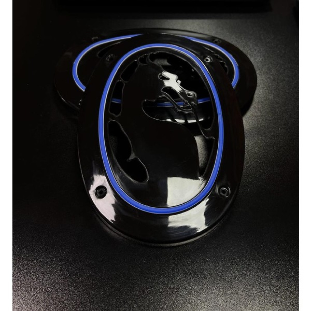 Pozart Oval Midrange ve Hoparlör Için Neon LED Işıklı Kapak Ejderha Model 1takım 2ADET - Mavi Oto Hoparlörleri & SubWoofer Fiyatı