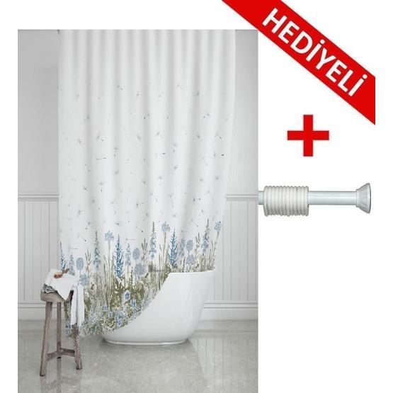 Prado 180x200 cm Askı Hediyeli Kır Banyo Duş Perdesi