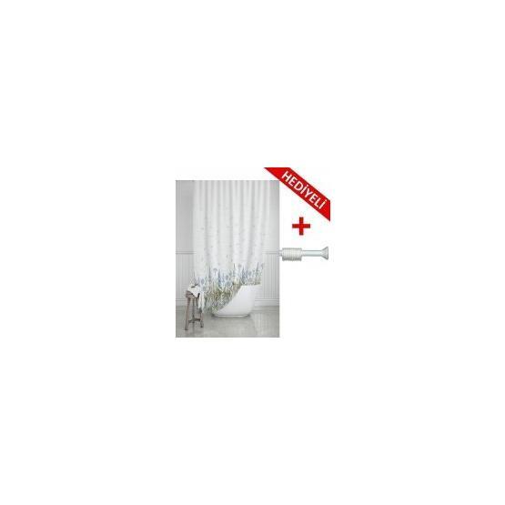Prado 180x200 cm Askı Hediyeli Kır Banyo Duş Perdesi