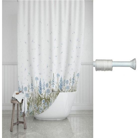 Prado 180x200 cm Askı Hediyeli Kır Banyo Duş Perdesi