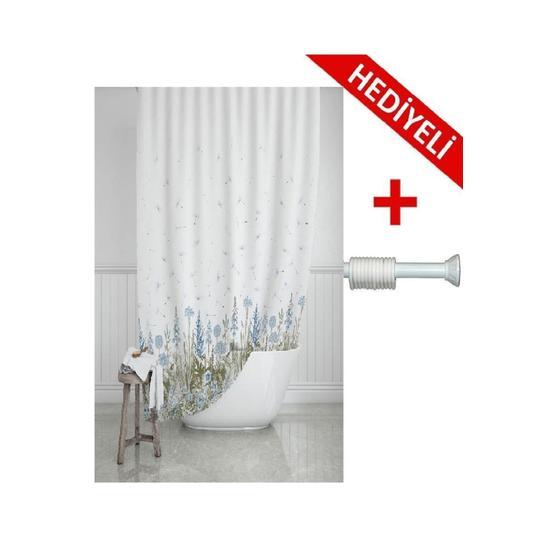 Prado 180x200 cm Askı Hediyeli Kır Banyo Duş Perdesi