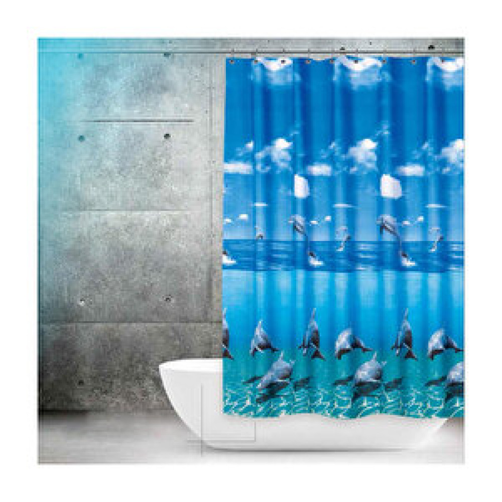 Prado Dolphin 2'li Banyo Perde 120x200cm Duş / Banyo Perdesi Fiyatı