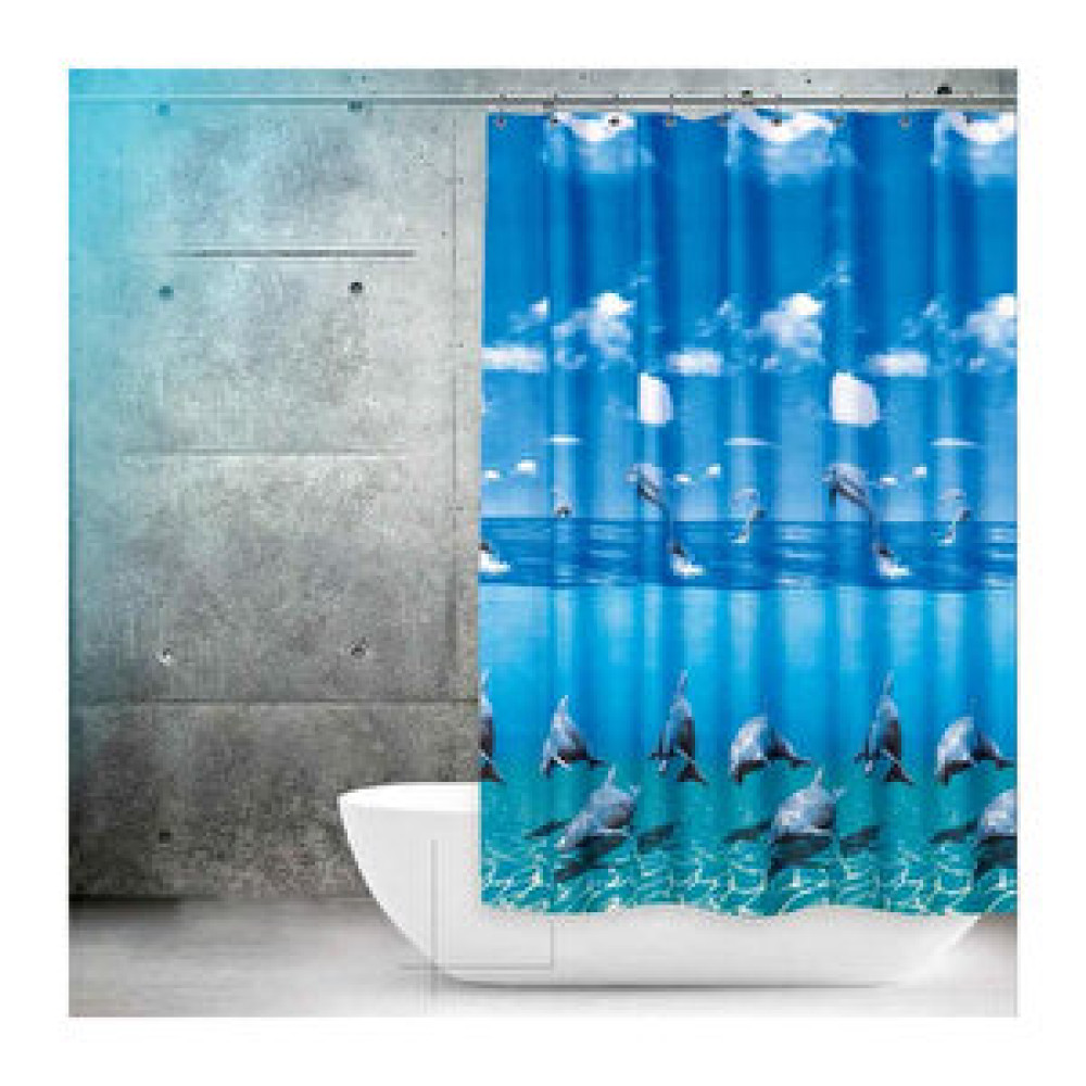 Prado Dolphn Banyo Perdesi 120x200+aski Duş / Banyo Perdesi Fiyatı