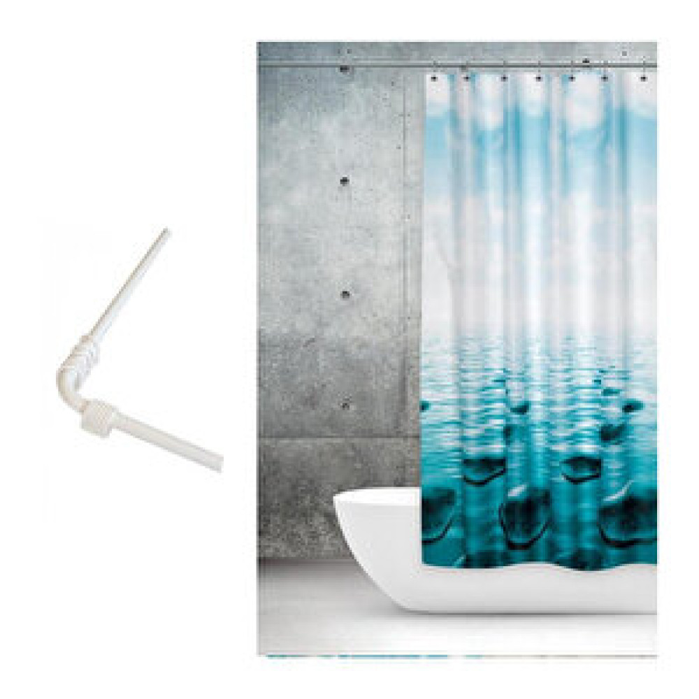 Prado Stone Banyo Perdesi 120x200cm+aski Duş / Banyo Perdesi Fiyatı