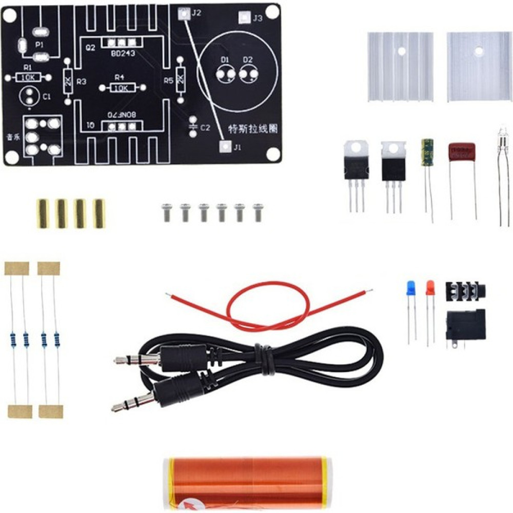 Praise6 Takım Mini Tesla Bobini Kiti 15W Mini Müzik Tesla Bobini Plazma Hoparlör Tesla Kablosuz Iletim Modeli Dc 15-24V Dıy Kitleri (Yurt Dışından) Oyuncak Fiyatı