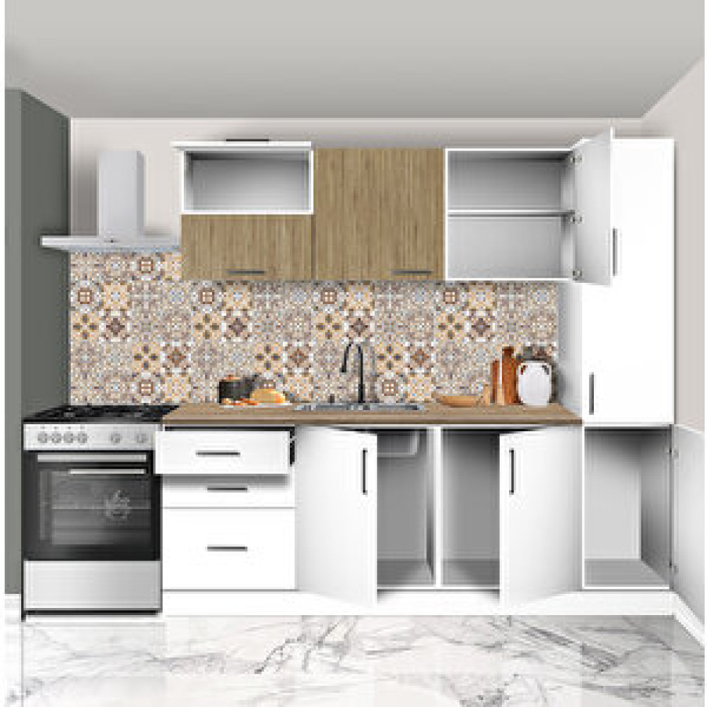Pramo Mobilya Aspiratör Modüllü Mutfak Dolabı 240 Cm Mutfak Dolabı / Mobilyası Fiyatı