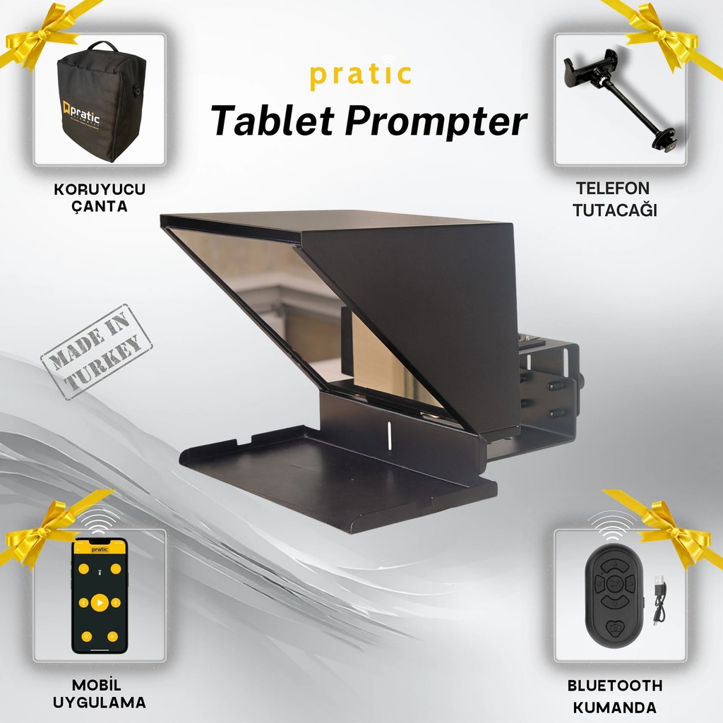 Pratic Prompter (%100 Yerli Üretim & Yazılım) Video Kamera Aksesuarları Fiyatı