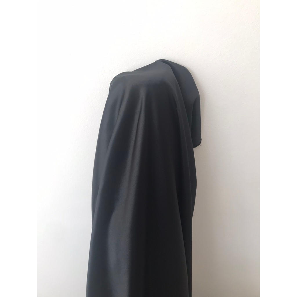 Pratik Dikisco Kristal Saten Kumaş - 1 m - 1,5 m - 01-Siyah Kumaşlar Fiyatı
