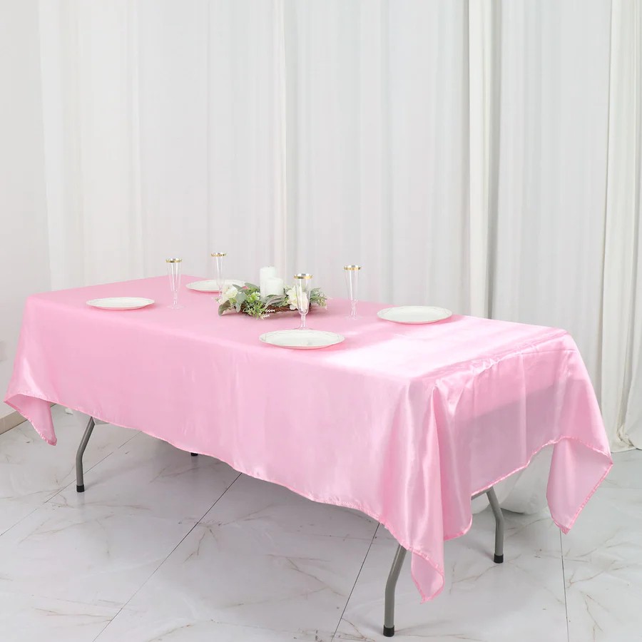 Pratik Dikisco Saten Masa Örtüsü - 140 x 240 cm - Pudra Masa Örtüsü Fiyatı