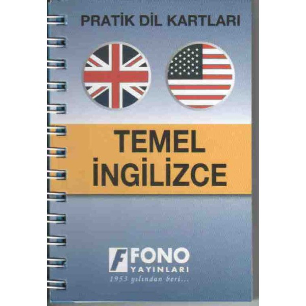 Pratik Dil Kartı Temel İngilizce Sözcükler Yabancı Dil Kartları Fiyatı