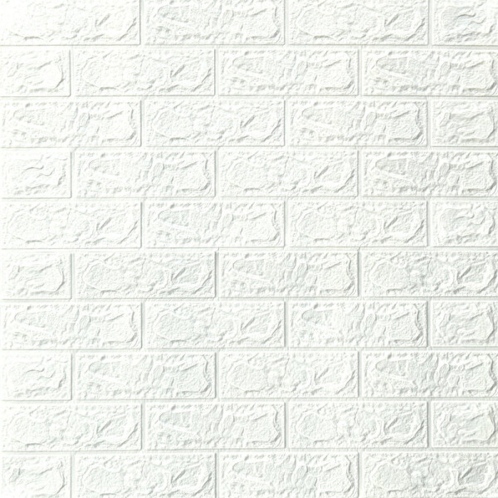 Pratik Duvarlar Kendinden Yapışkanlı Duvar Kağıdı 3D Duvar Kağıdı Taş Desen Duvar Kağıdı - Beyaz - 50 x 70 cm Duvar Kağıdı Fiyatı