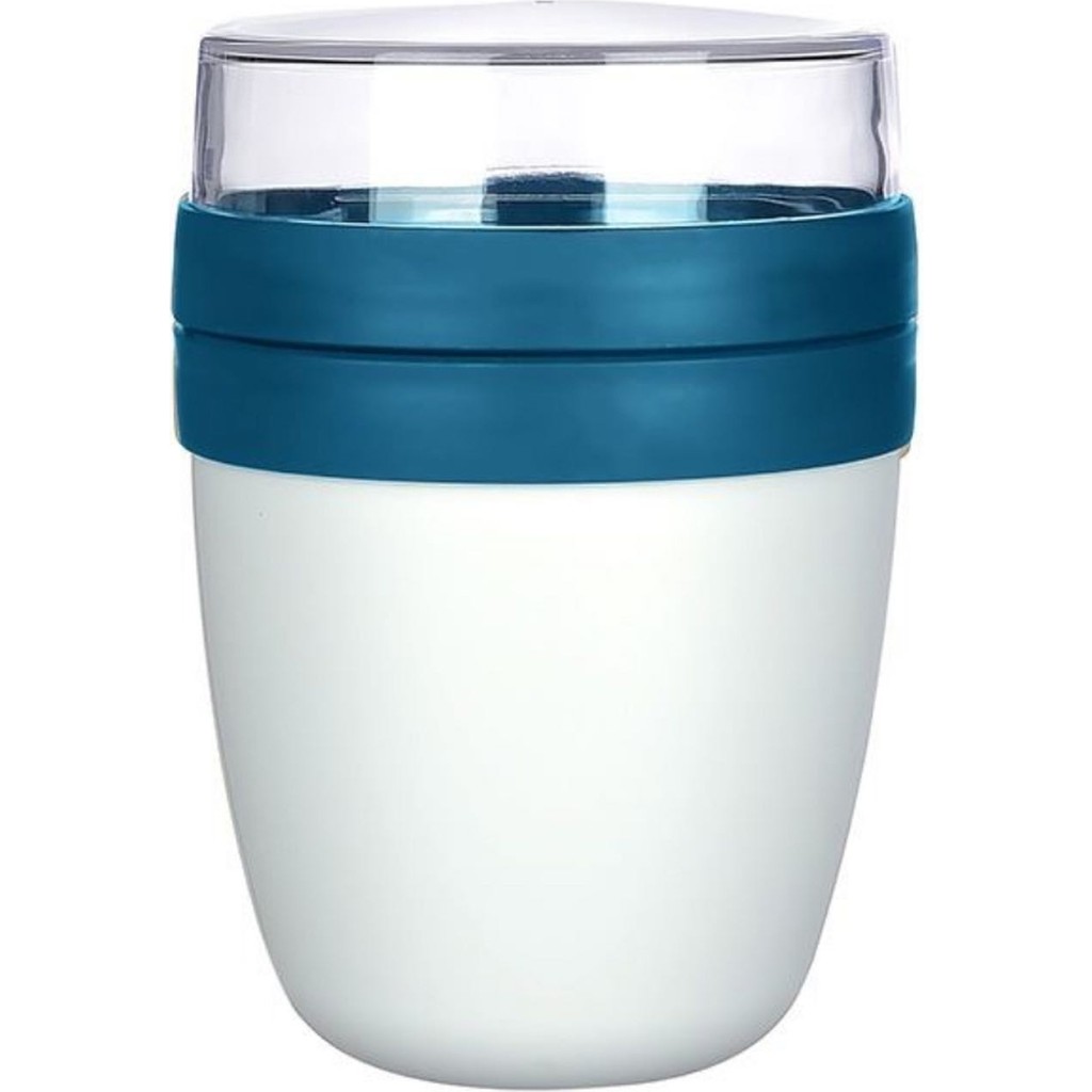 Pratik Taşınabilir Yoğurt, 650 ml Müsli Saklama Kabı,contalı Kapak Sızdırmaz ,kaşıklı Beslenme Kabı,diyet Beslenme Kutusu - Gece Mavisi Eşya Saklama / Düzenleme Fiyatı