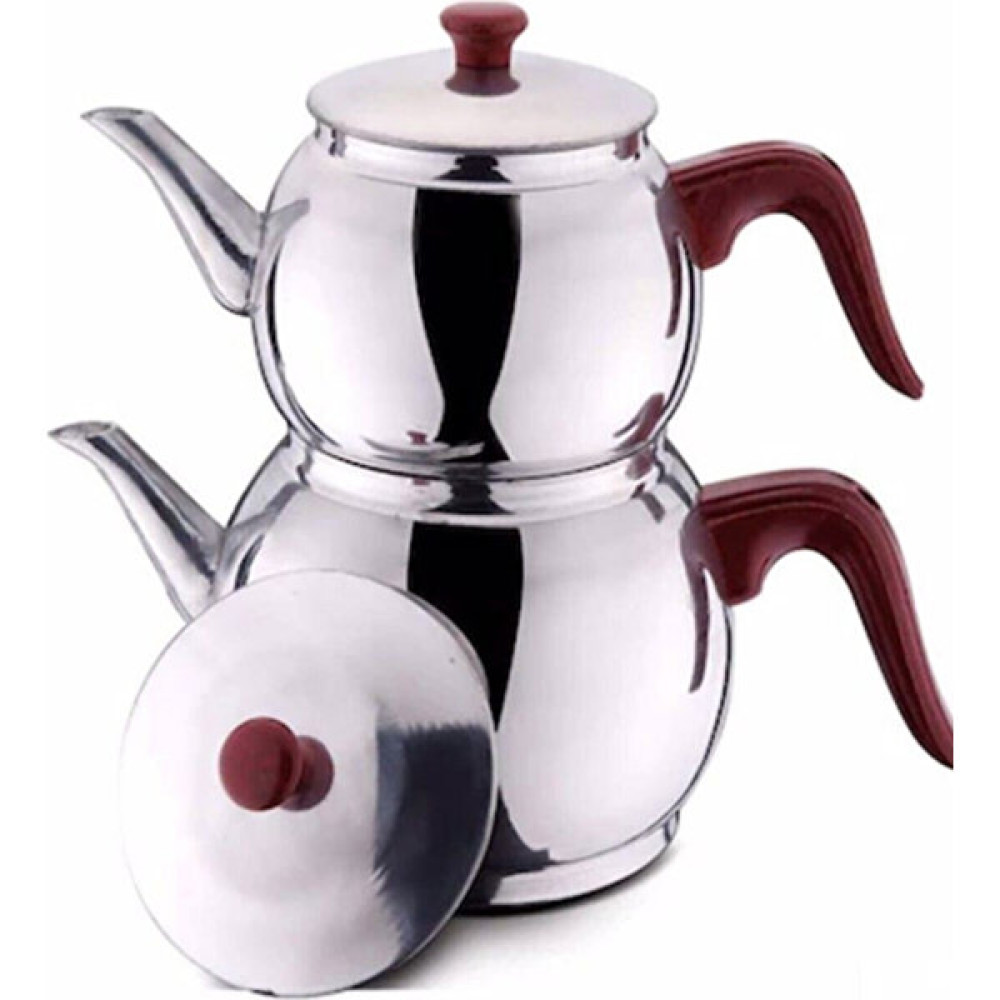 Pratikmağazam Alüminyum Çaydanlık 1. Kalite Orta Boy 24CM Çay / Çaydanlık Setleri Fiyatı