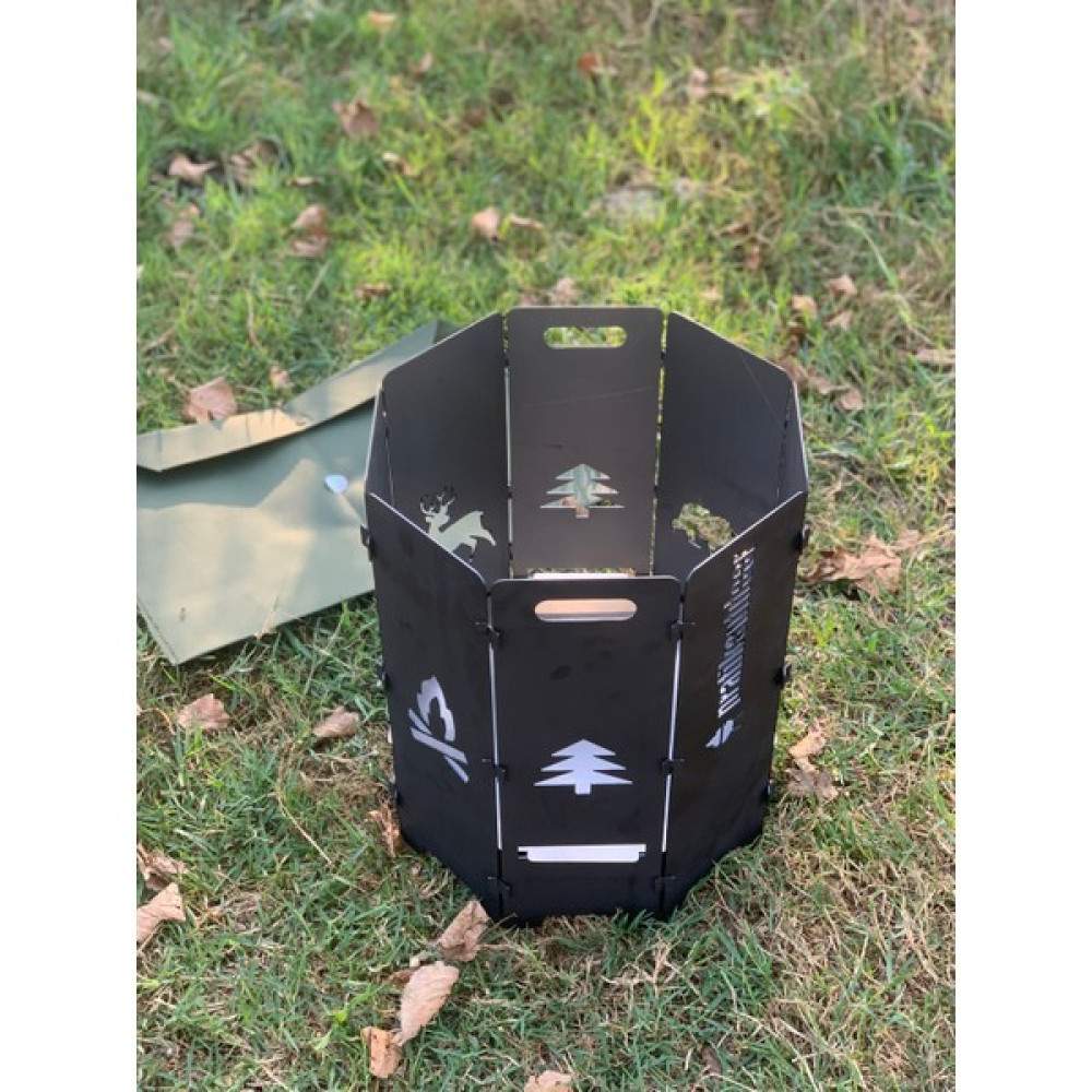 Pratikoutdoor Katlanır Sekizgen Portatif Ateş Çukuru ve Orman Şöminesi Kamp Mutfağı Fiyatı