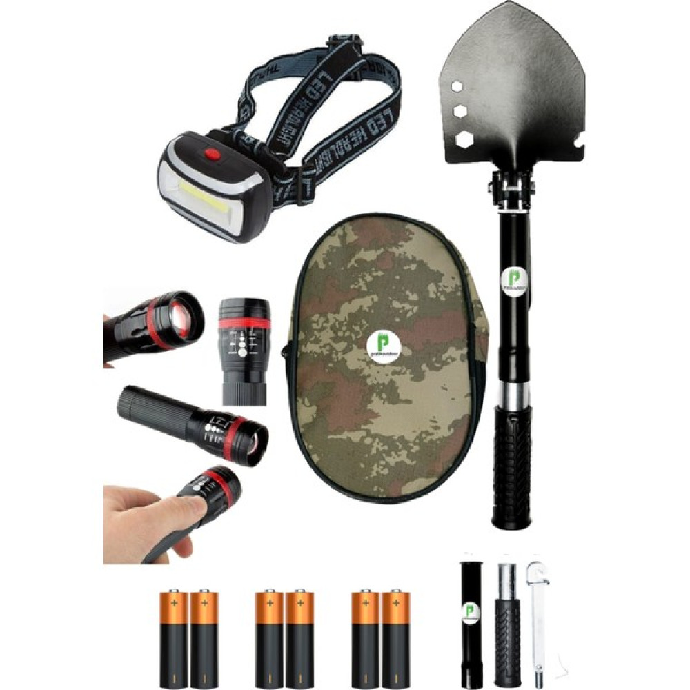 Pratikoutdoor Mini Deprem Çantası, Acil Durum Seti, Araç Kiti, Kürek, Pilli Kafa-El Feneri Motorsiklet Çantaları Fiyatı