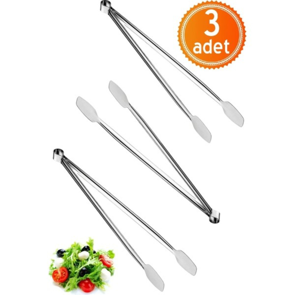 Pratikoutdoor Paslanmaz Çelikten (Krom) Et Mangal Izgara Maşası 34CM - 3 Adet Oto Boyaları Fiyatı