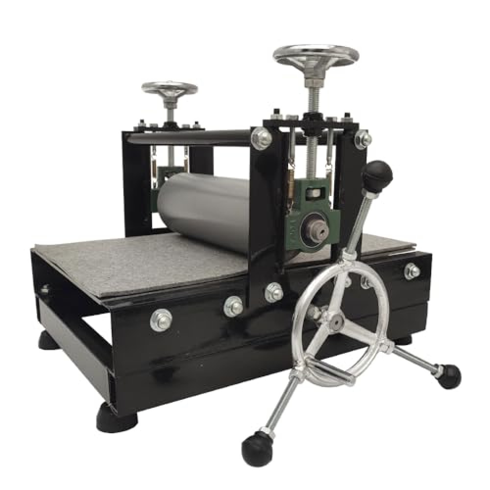 PreAsion Etching Press Machine Etching Printing Press Printmaking Letterpress Machine Printmaking Rubbing Machine Plaster Wood Paper Slab Roller Size: 28 * 10cm (11 * 3.9 ")