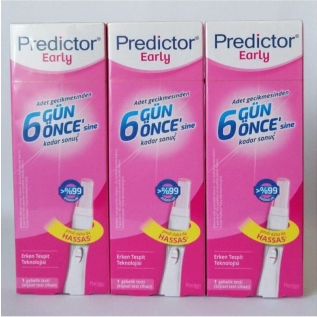 Predictor Early Erken Gebelik Testi - Yüksek Hassasiyet, 6 Gün Önce Sonuç, 3 Adet, Profesyonel Kalite ve Medikal Standartlara Uygun Diğer Fiyatı