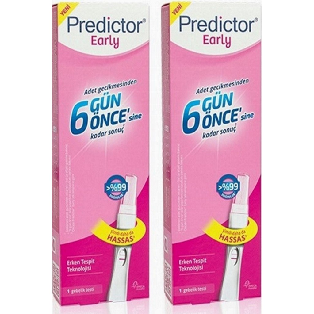 Predictor Early Gebelik Testi 2'li Paket Hassas Ölçüm 6 Gün Önceden Sonuç Ergonomik Tasarım SSD / Solid State Drive Fiyatı