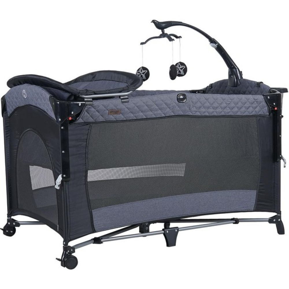 Prego 8040 Miami Premium 70X120 Bebek Oyun Parkı Yatak Beşik - Antrasit - Gri Park Yatak / Oyun Parkı Fiyatı