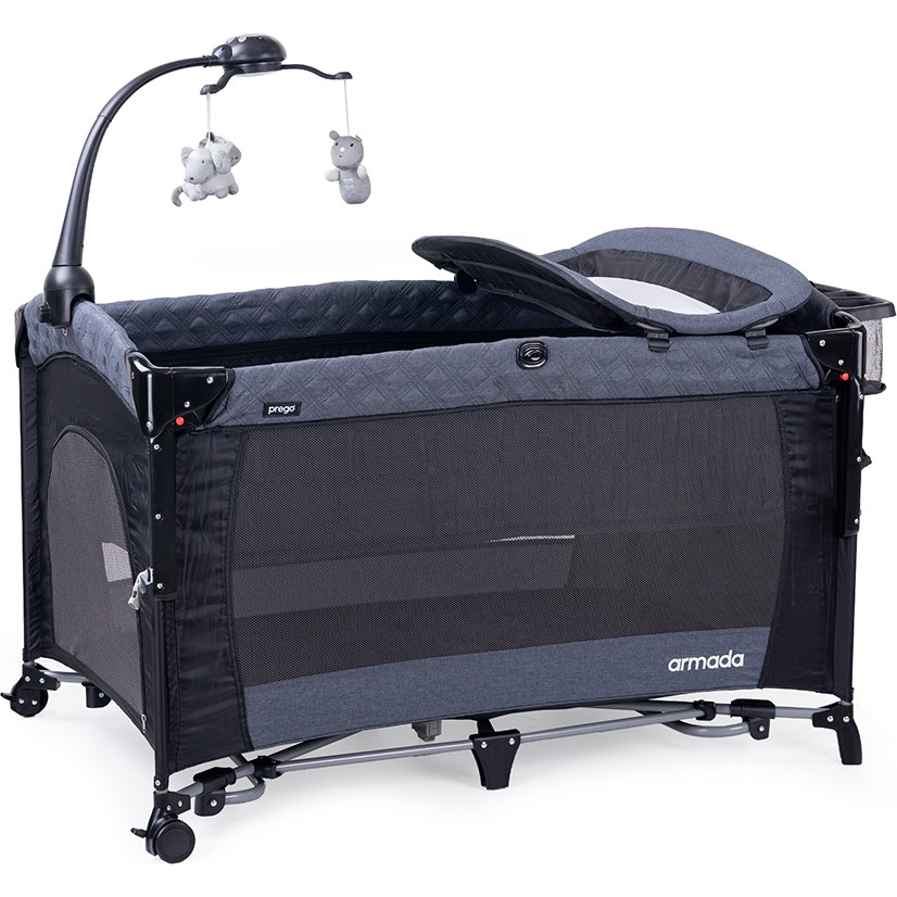Prego Armada Anne Yanı Oyun Parkı Beşik Park Yatak 70X120 cm - 70 x 120 cm - Füme Park Yatak / Oyun Parkı Fiyatı