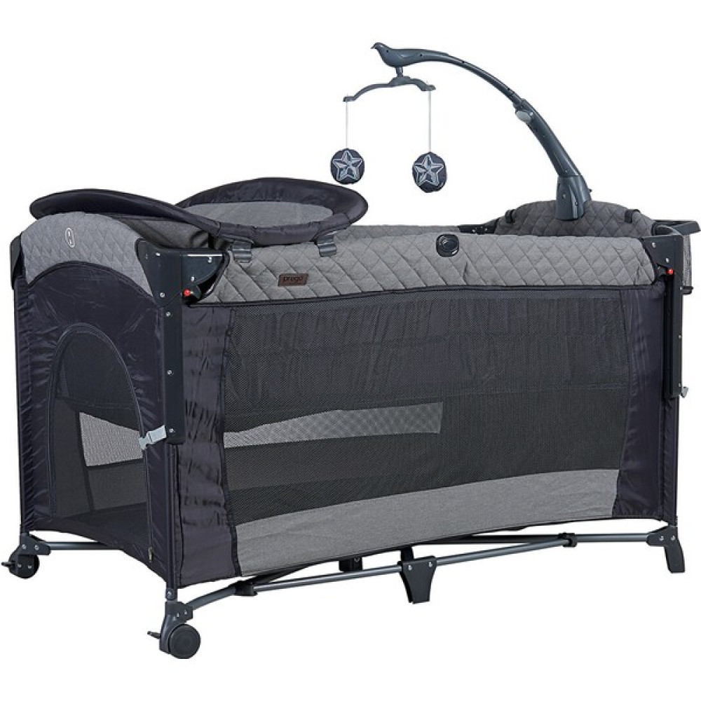 Prego Baby Prego 8040 Miami Premium Park Yatak 70X120 cm - Antrasit Park Yatak / Oyun Parkı Fiyatı
