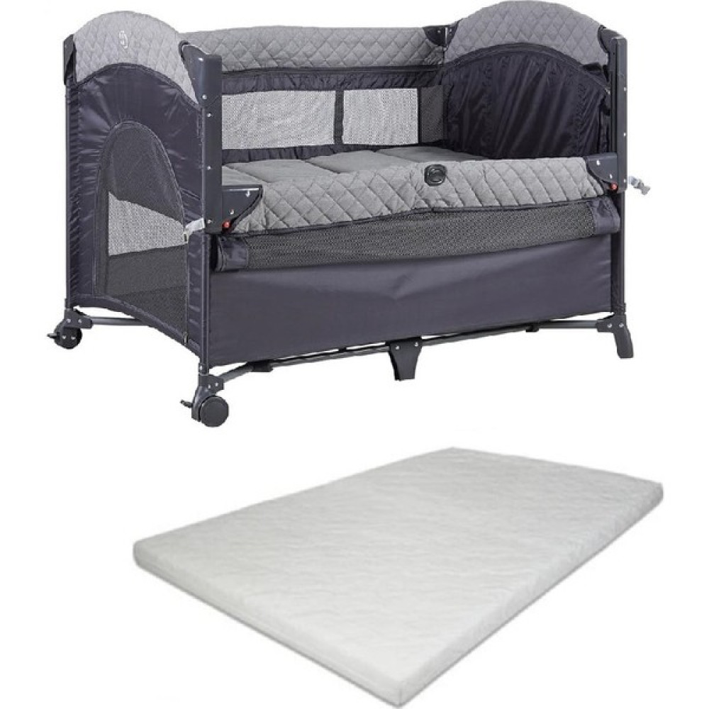 Prego Miami Basic Anne Yanı Oyun Parkı Park Yatak 70X110 Gri+Yatak 8041 - Gri Park Yatak / Oyun Parkı Fiyatı
