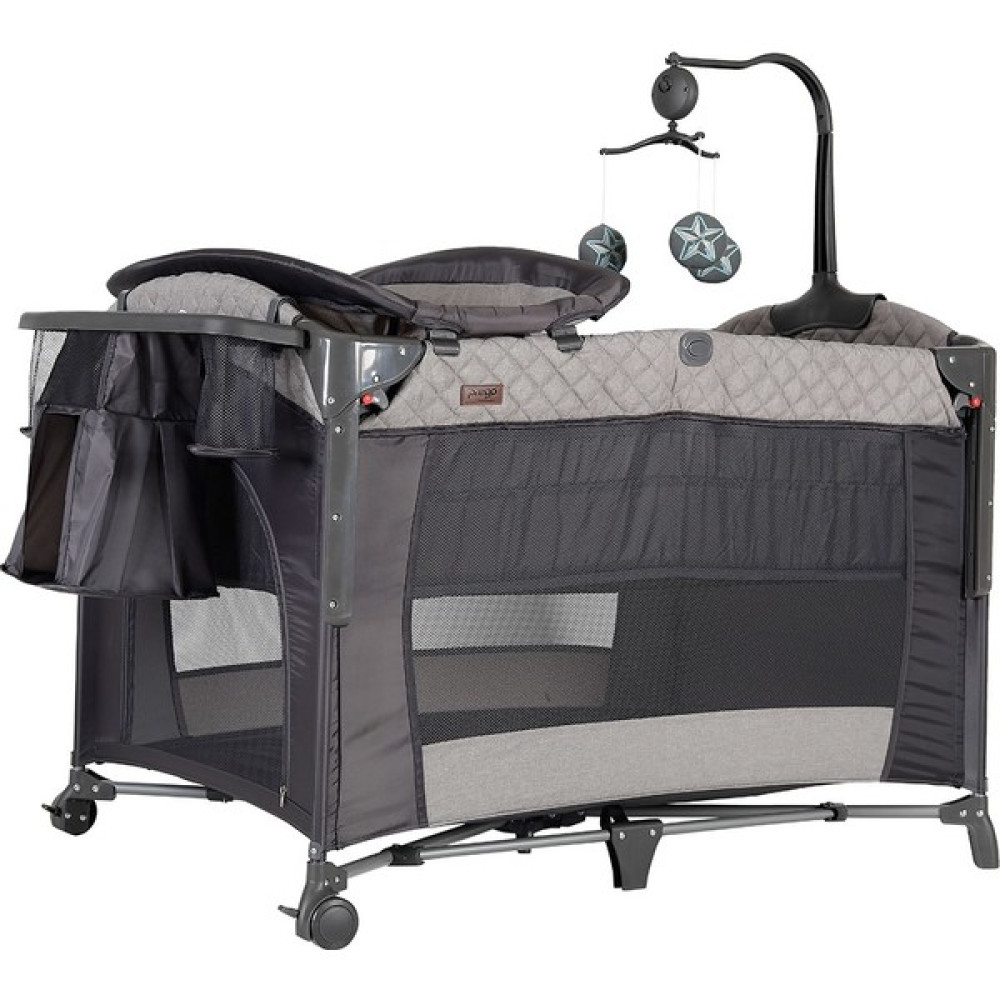 Prego Miami Oyun Parkı 70 x 110 cm 8023 - Gri Park Yatak / Oyun Parkı Fiyatı