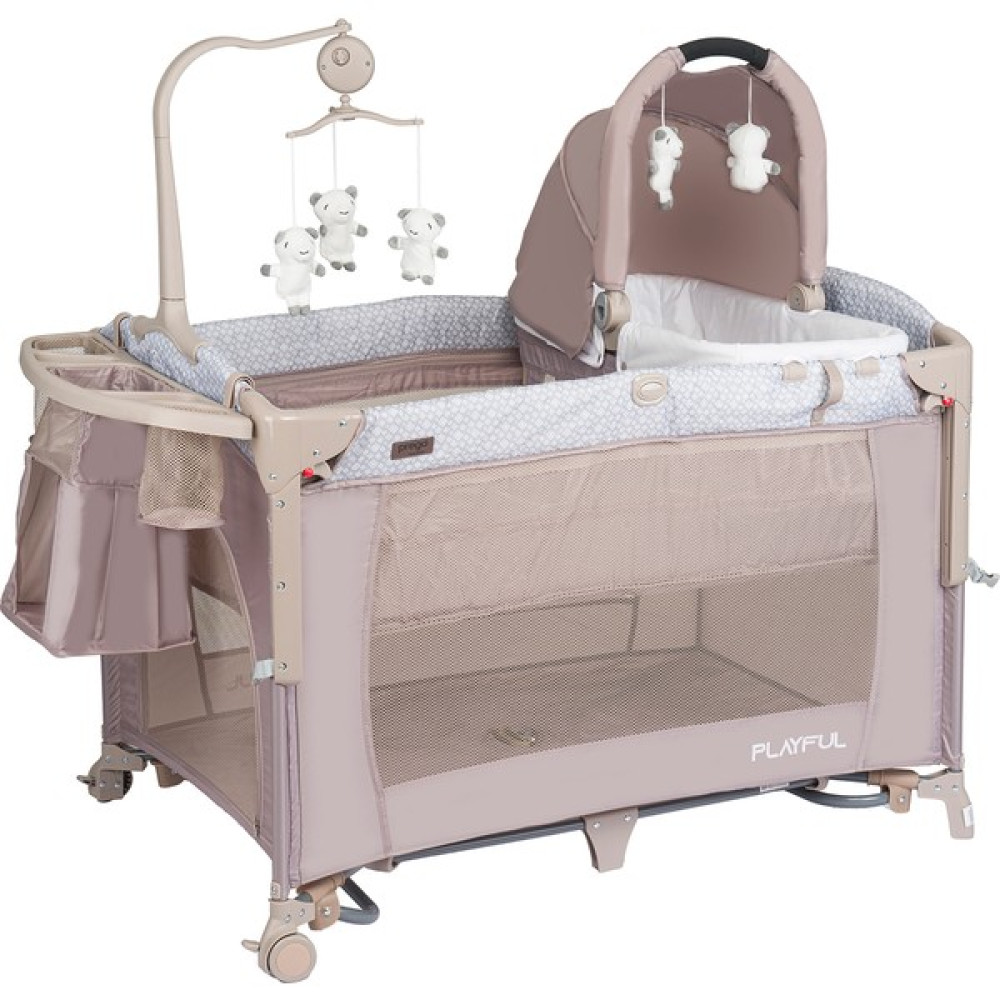 Prego Pregoplayful Anne Yanı Bebek Oyun Parkı - Bej - 70x110 Park Yatak / Oyun Parkı Fiyatı